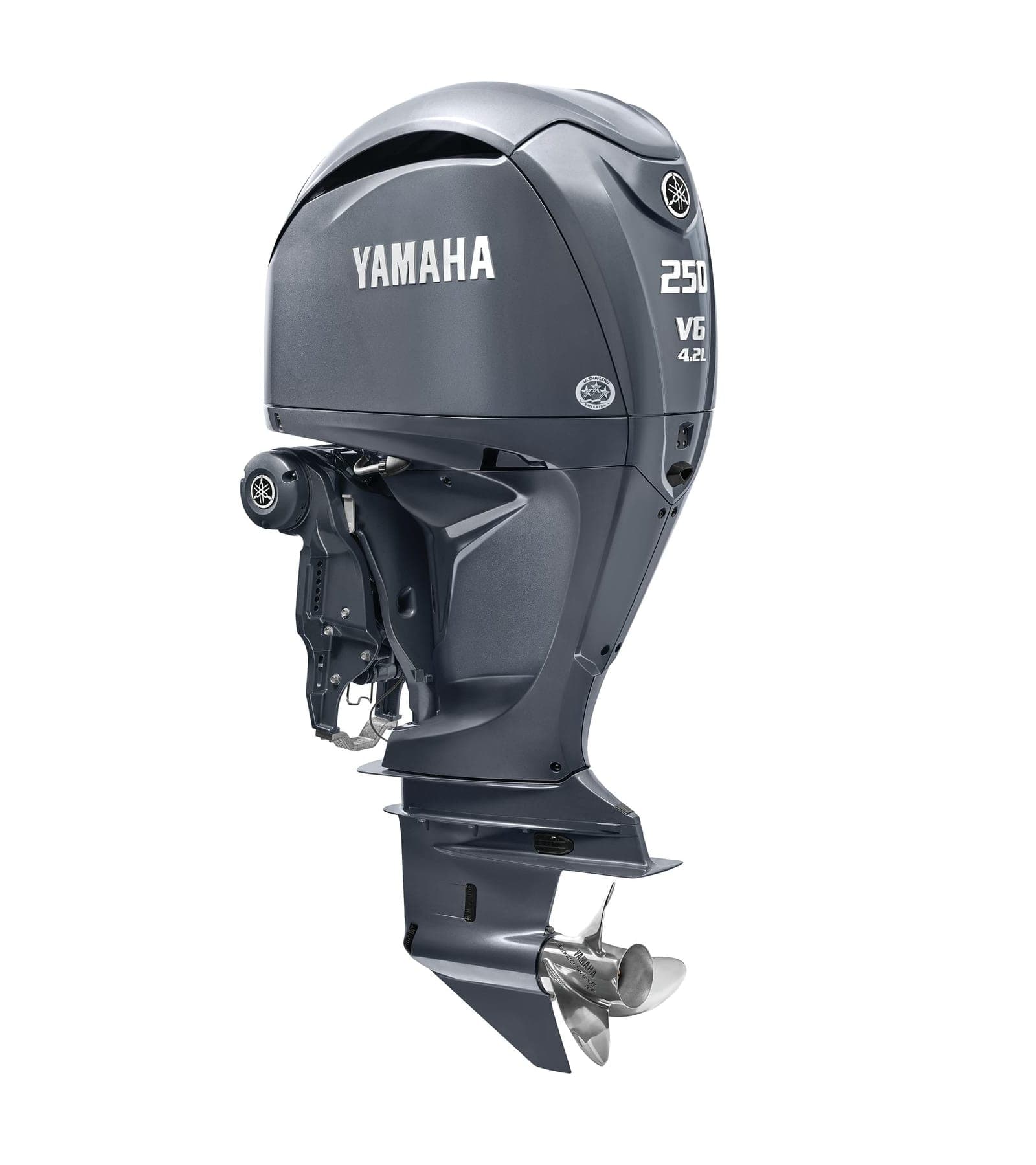 Yamaha 250hp DEC Outboards · Digital Electronic Controls, 30″ Shaft, Counter Rotation · LF250USB